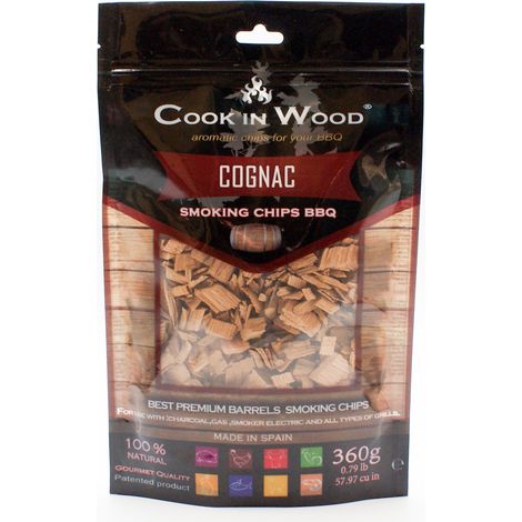 Cook In Wood - Virutas de Ahumado de Barrica de Roble de Cognac - 360g (1/2)