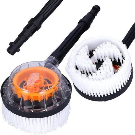 Brosse de lavage rotative pour nettoyeurs haute pression Kärcher K2 K3 K4 K5 K6 K7 Lance en nylon pour nettoyage efficace Compatible avec adaptateurs (1/5)
