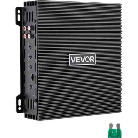 Amplificateur Audio Voiture, Amplificateur Stéréo à 2 Canaux Pontables, Classe AB à Gamme Complète Max. 2x300 W sous 4 ohms/2x600 W sous 2 ohms, Ampli de Puissance pour SUV, MPV et Tout-terrain (1/5)