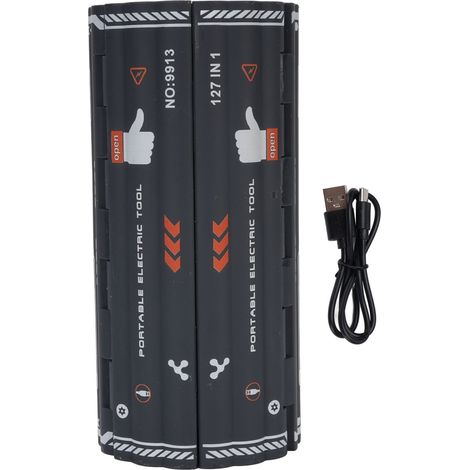 Kit de destornillador eléctrico inalámbrico recargable 127 en 1 con estuche de almacenamiento para dispositivos electrónicos (teléfono, cámara, computadora portátil). (1/5)