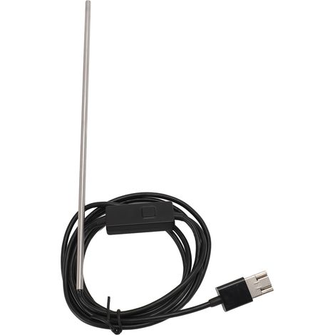 Endoscope industriel étanche IP67 720p 3 en 1 USB Type C Micro USB avec 6 LED pour téléphone et tablette, portée de 1,5 m (4,9 pi), diamètre de 3,9 mm (0,15 po). (1/5)
