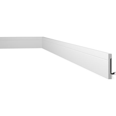 C12 DECOFLAIR Plinthe Polystyrène HD 110 x 15 x 2000 - 1 pièce (1/5)