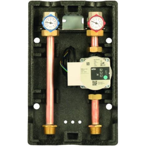 Gruppo di Rilancio Diretto Alta Temperatura DN25 1" con Circolatore Wilo (1/5)