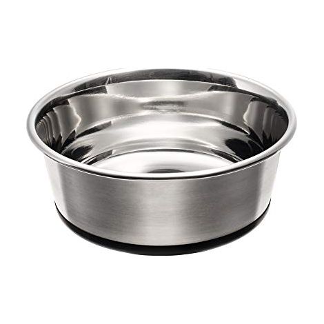 HUNTER EDELSTAHL ciotola per alimenti, per cani e gatti, antiscivolo, di facile manutenzione, 1900 ml (1/4)