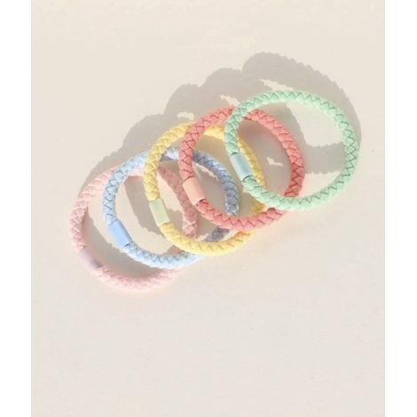 Bandes élastiques pour cheveux tressées - Lot de 5 - Élastiques et bracelets - Accessoires cheveux (1/3)