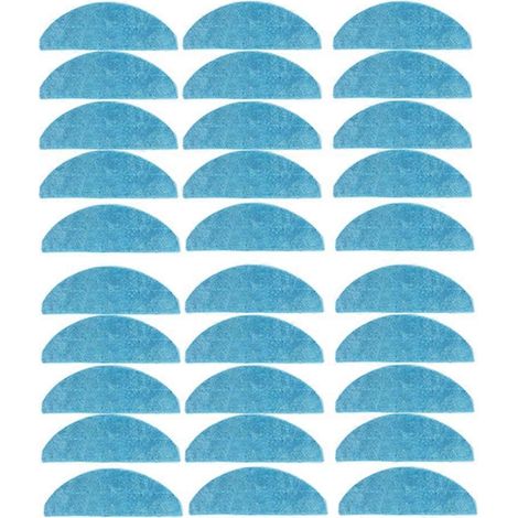 Lingettes de rechange pour aspirateur Cecotec Conga 7490 Immortal / 8290 Immortal / Kabum Smart 900 (30 pièces) (1/2)