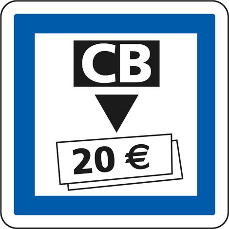 Panneau Indication CE25 – Distributeurs de billets de banque – Gamme ECOLIGN – Classe 1 – 350 mm (1/5)