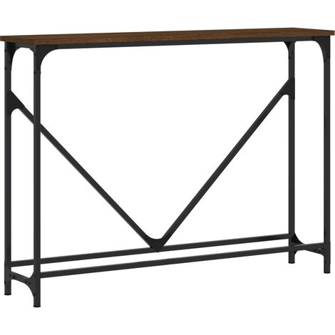 Maison Exclusive - Mesa consola madera de ingeniería marrón roble