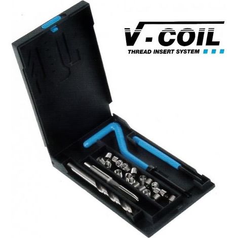 KIT SET HELICOIL RIPRISTINA RIPARAZIONE FILETTI ROVINATI FERMEC V-COIL