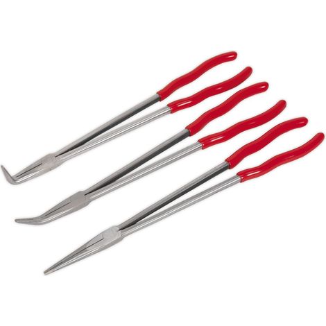 Sealey Premier Extra-Long Needle Nose Pliers Set 400mm 3pc AK8576