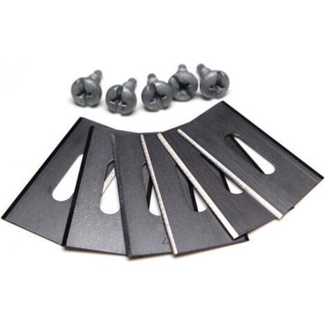 Lames de gazon à double tranchant en acier inoxydable 36,5 x 18,5 x 0,65 mm (argent, 30 pièces) (1/3)
