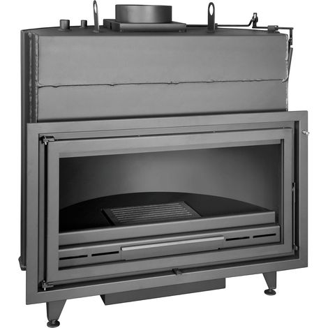 TJ - Chaudière à bois H90 de 24,2 kW pour chauffage central - Hydro-poêle à bois pour radiateurs à eau chaude (1/5)