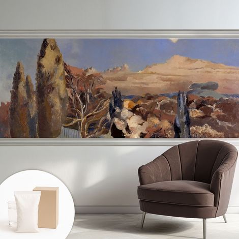Papier peint intissé avec imprimé installation simple qualité excellente sans désordre - Colle incluse gratuite Paysage forestier 250x104 cm (1/5)