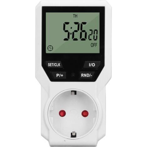 Prise de minuterie numérique HD 230V Contrôle précis 16A Économie d'énergie 10 modes de synchronisation Sortie pour chauffe-eau