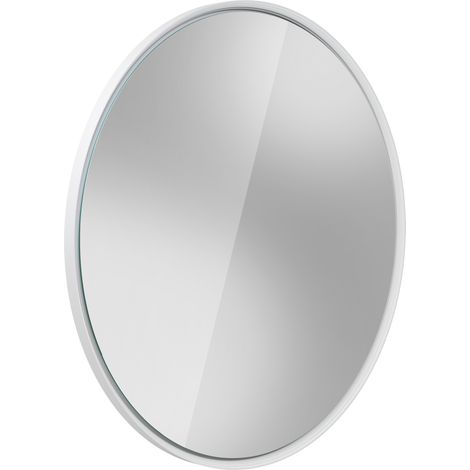 BERNSTEIN - Specchio da bagno rotondo con illuminazione a LED, 120cm, cornice bianca opaca, antiappannamento, sensore di movimento - BELDIVO	Bianco opaco (1/5)
