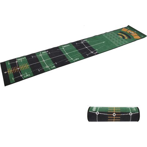 Tapis d'entraînement de golf mini tapis de putting avec balle, fourche à gazon, putter, accessoires lavables en machine (1/5)