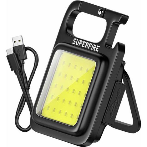 Torcia Superfire MX16, 600 lm, 500 mAh, USB-C (1/3)