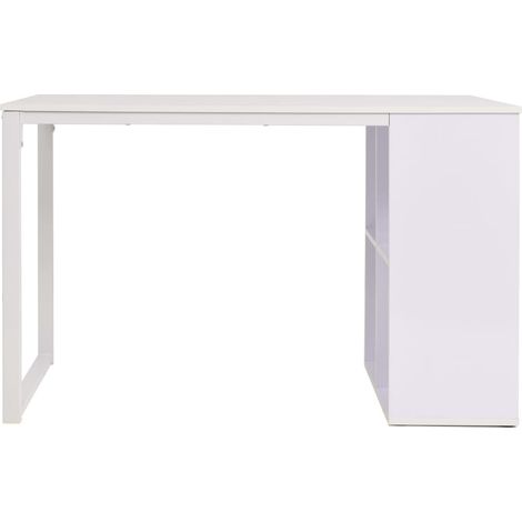 Bureau,Table d'écriture 120x60x75 cm Blanc CFW45214 (1/5)