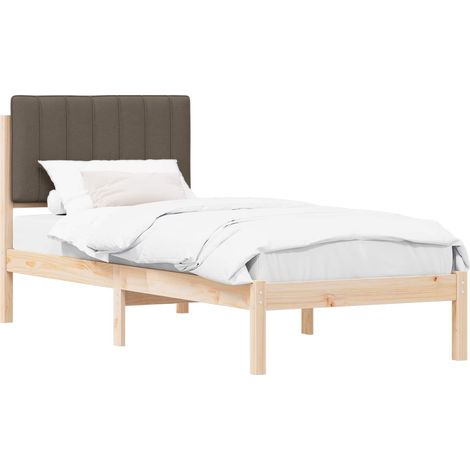Letto con Testiera Rivestita Talpa 80 x 200 cm vidaXL