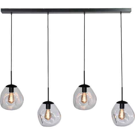 Lampe suspendue Lava 4x verre transparent Ø 24cm - 2761-05-130-4-00-61 (1/3)