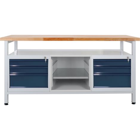 ADB Werktisch Werkbank Packtisch 6 Schubladen L 1700x B 600x H 840 mm max. 500kg (1/5)