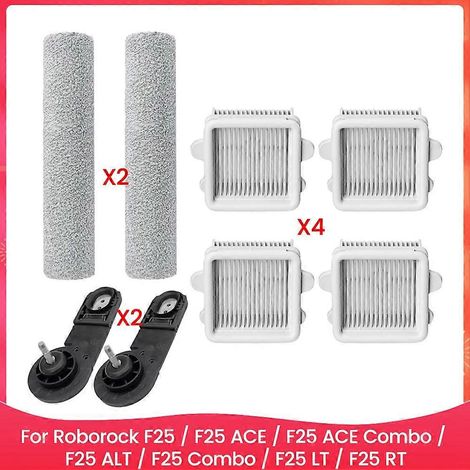 Pièces de rechange compatibles avec les modèles Roborock F25/F25 ACE/F25 ACE Combo/F25 ALT/F25 Combo/F25 LT/F25 RT : brosse rotative et filtre. (1/5)