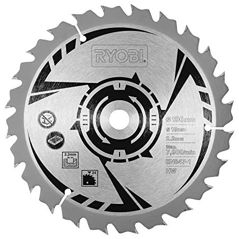 RYOBI Lame pour scie circulaire 190mm 24 dents CSB190A1 (1/5)