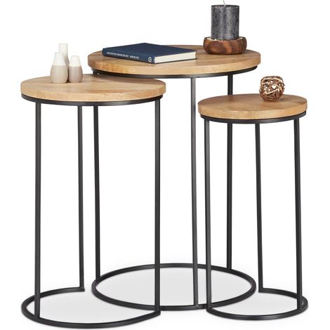 Mesa auxiliar paquete de 3
