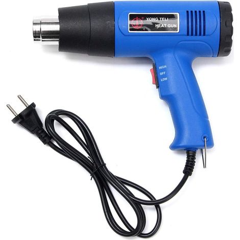 Pistola de aire caliente con pantalla digital industrial, pistola de soldadura de alta temperatura, película para automóvil (1/5)