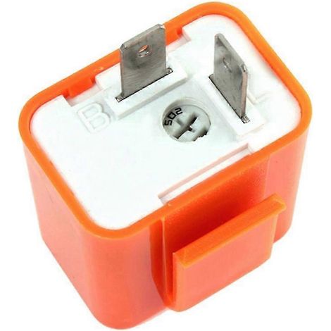 Relé intermitente LED de 2 pines para motocicleta, ajustable en velocidad, 12 V (1/4)