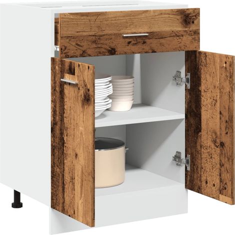 Unterschrank Lyon Altholz-Optik 60x46x81,5 cm Holzwerkstoff