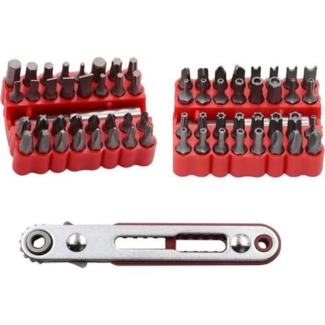 de 33 embouts de tournevis magn tiques et cl s cliquet m (1/5)