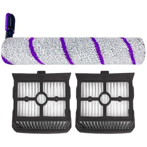 Pair Accessoires For Aspirateur Balai X-Clean 10, Brosse À Rouleau, Filtre, Pièces De Rechange, Compatibles Avec S20 Pro Et X-Clean 10.(1set b) (1/4)