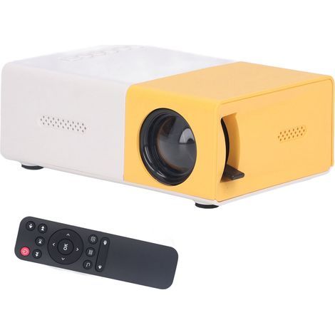 Mini-Projektor, tragbar, 24 bis 60 Zoll, Full HD 1080p, für Heimkino und Outdoor-Kino, 110–240 V Netzteil mit EU-Stecker (1/5)