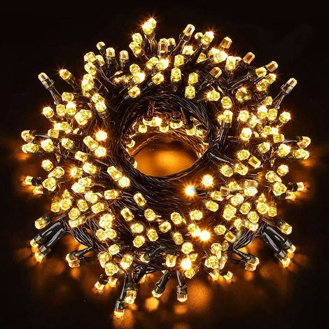 Luci di Natale Vintage LED Albero Catena Luminosa fino a 600 LED IP20 Interno Decorazioni bianco caldo 100