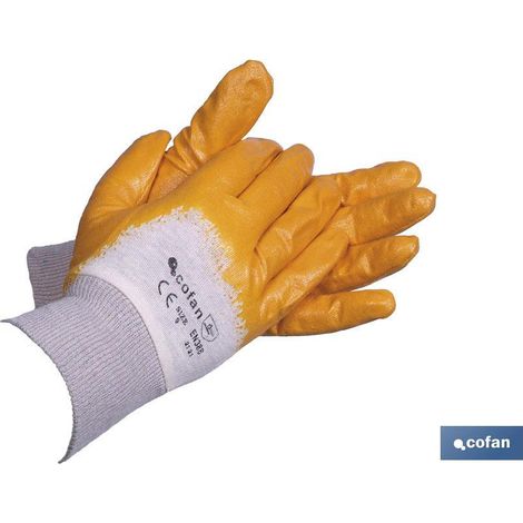 Blíster De Guante De Nitrilo Amarillo Talla 9 (1/2)