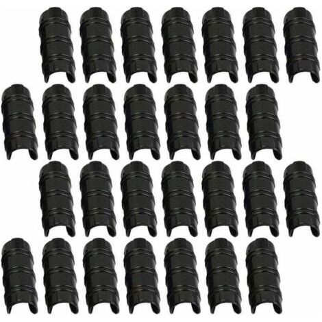 30pcs 32mm Serre Clips,Pinces à Tuyau pour la Fixation des Housses au Jardin Serres,des Films,des Plantes (1/4)