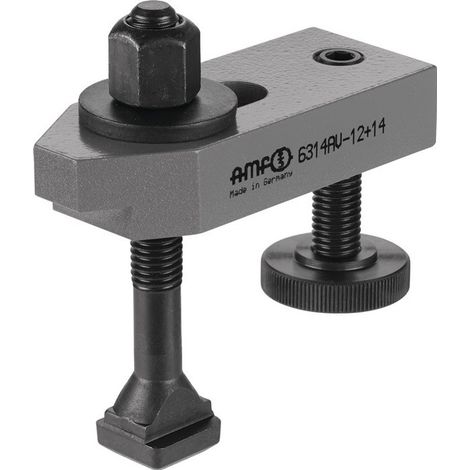 Brazo de sujeción N ° 6314AV para ranura en T 18mm L.125mm Tornillo de sujeción M16x18x125mm AMF