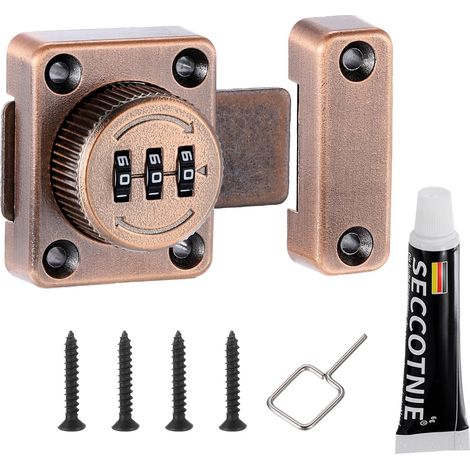 Armoire Mot Passe Loquet Zinc Alloy pour Cabinet Cuivre (1/5)