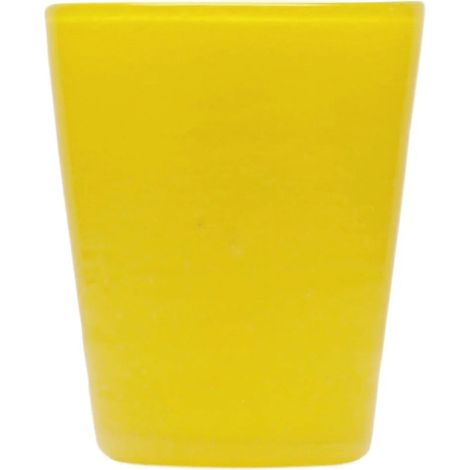 Zani Serafino Memento Tumbler Bicchiere Acqua Yellow Solid 30cl in Pasta di Vetro