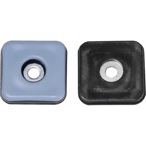 24 patins en téflon pour meubles, 25 mm, avec vis, en PTFE. Patins amortisseurs pour pieds de chaise, fixation carrée, pour chaise de bureau ou sol. (1/5)