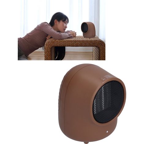 Le mini radiateur de bureau Xiaodai est un souffleur d'air chaud en céramique PTC adapté à une utilisation à domicile et au bureau. Il est doté d'une tension de sortie standard de 220 V et d'une coule (1/5)