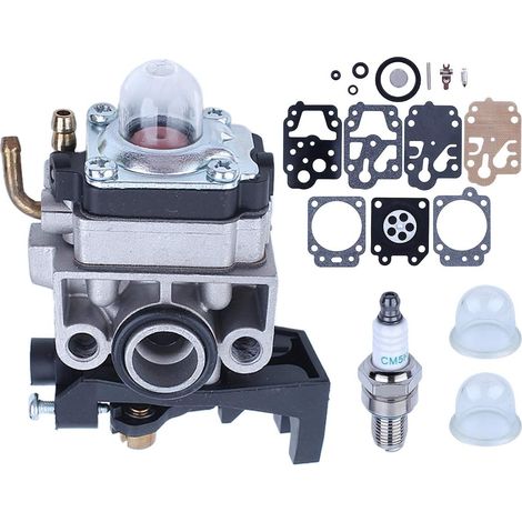 Carburateur Adefol avec kit de joint de bougie d'allumage et ampoule de démarreur pour Honda GX35 HHB25 HHT35 HHH25 HHT35S moteurs de débroussailleuse 4-temps 16100-Z0Z-815 (1/5)
