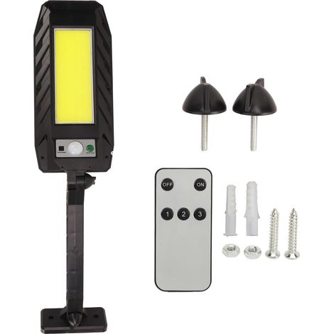 Lampes murales de jardin extérieures à détecteur de mouvement solaire avec télécommande-AquaForge