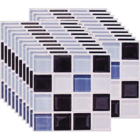 20pcs(10 X 10 Cm / 4 X 4 Pouces) Autocollant Carreau, Auto-adhsif Autocollant Fond D'cran Rsistant La Chaleur Tanche Dosseret Pour Cuisine Salle