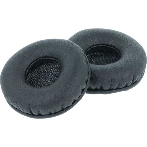 vhbw 2x cuscinetti auricolari di ricambio compatibile con Sony MDR-1A cuffie, headset, poliuretano nero (1/4)
