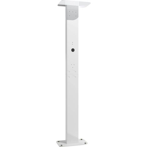 Pédestal de chargeur EV, construction en aluminium durable, installation facile, Colonne blanche (1/2)