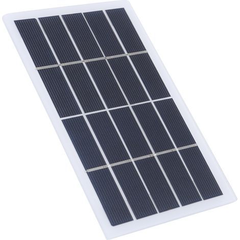 2 Pièces Panneau Solaire 0.6W 5V Polycristallin pour Chargeur de Petits Appareils Électroniques 80x55mm (1/5)
