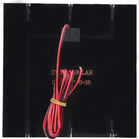 Panneau solaire en résine époxy DC18V 4,5W + câble rouge et noir de 2 mètres (1/5)