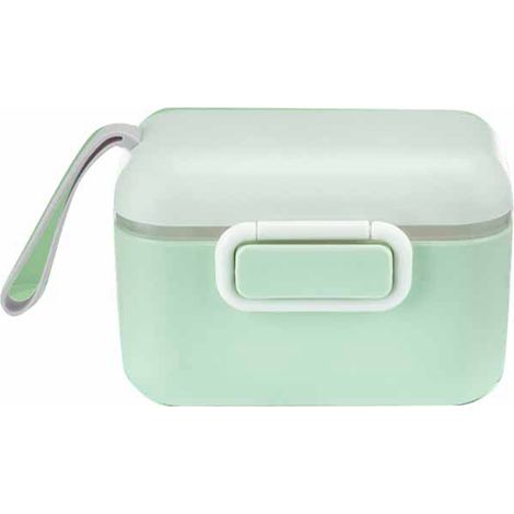 Boîte de rangement pour lait en poudre, coque PP sans BPA, récipient portable pour bébé avec cordon, vert (1/5)